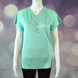 RUseeN Women's Reflective Running / Jogging Moisture Wicking Shirt sz M